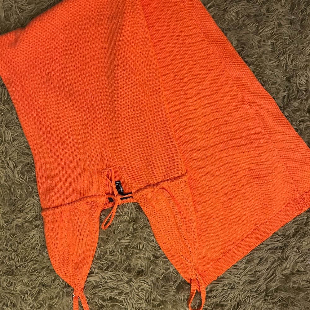 Forever 21 Orange Backless Dress